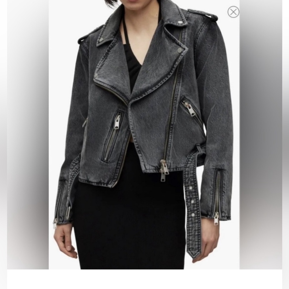 Brand New All Saints Balfren Jean Jacket